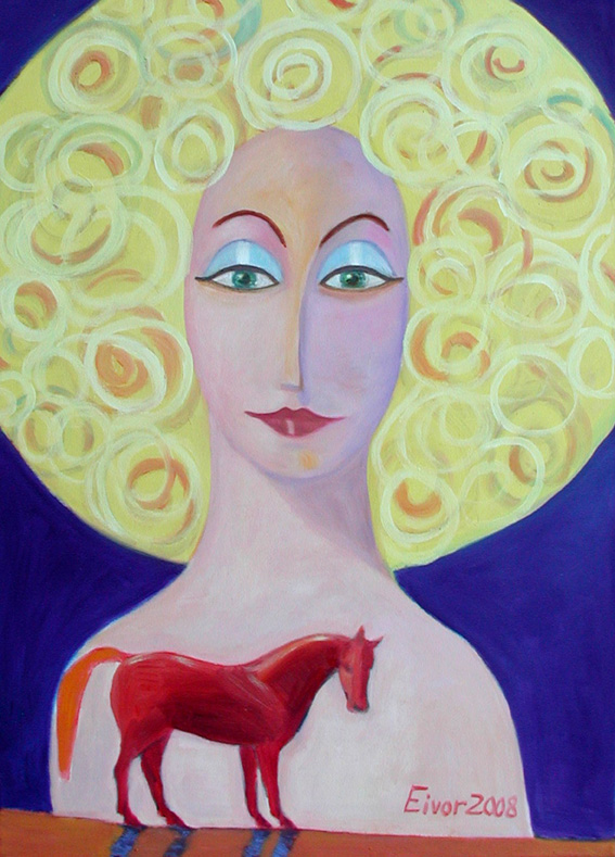 Girl with a horse